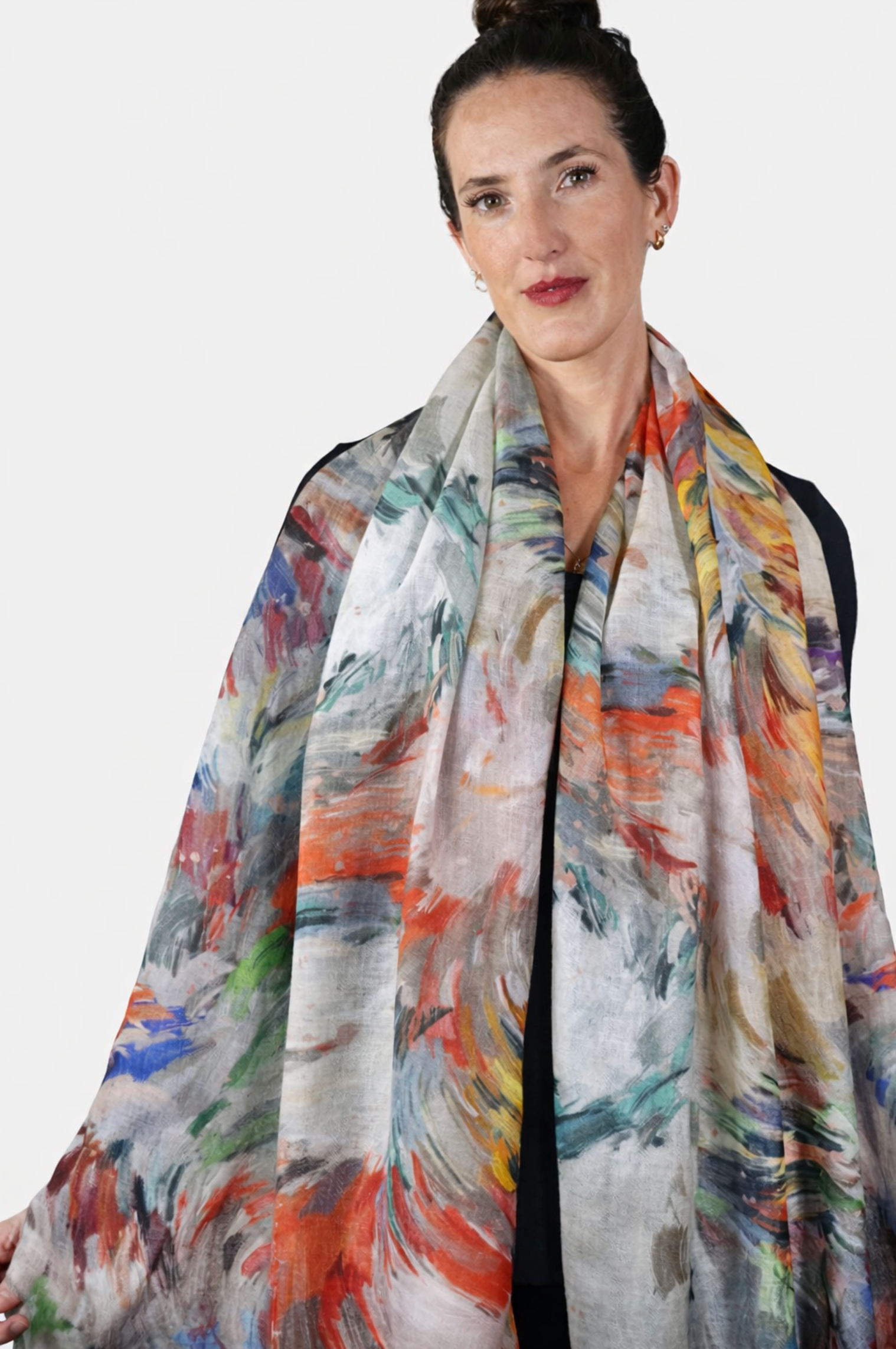 Tradition Textiles Wool Rapid Strokes Scarf