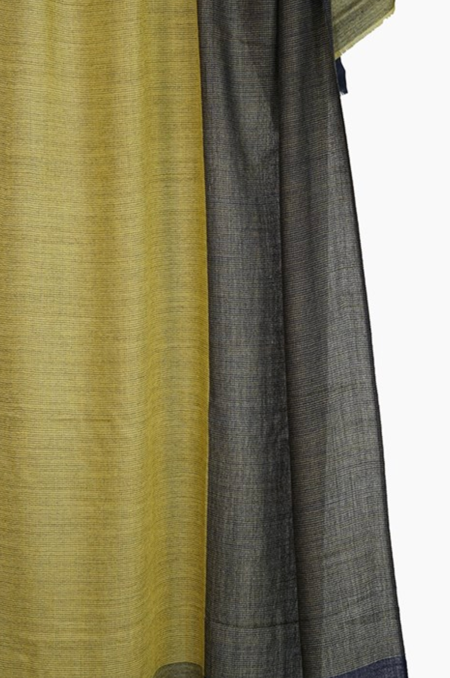 Tradition Textiles Wool Woven Semi Block Scarf in Mustard