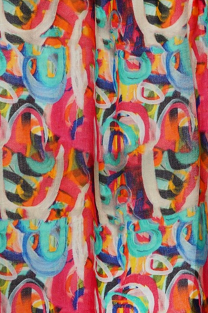 Tradition Textiles Wool Fluro Chains Scarf