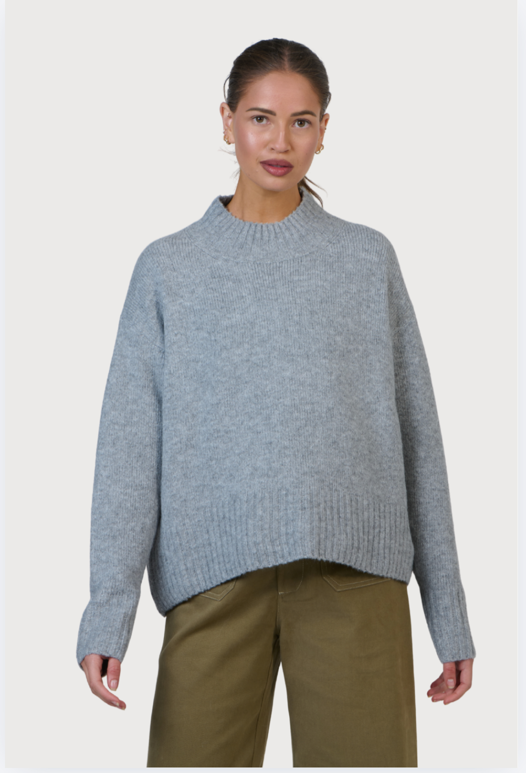 Namastai Cosy Knit Jumper in Silver