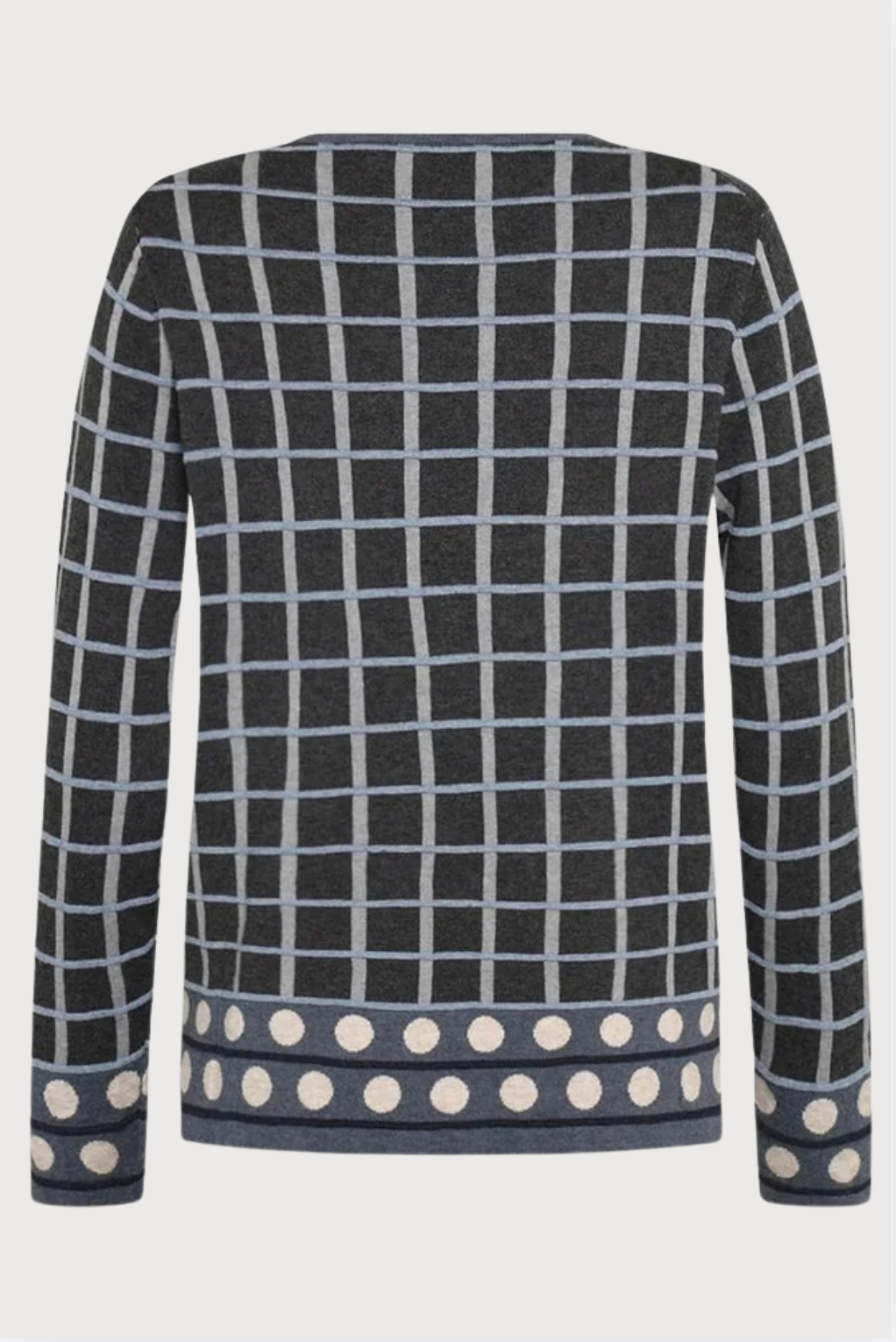 Mansted Odette Box and Balls Cardigan in Cold Grey