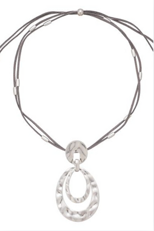 Enhance Accessories Desiree Necklace in Silver