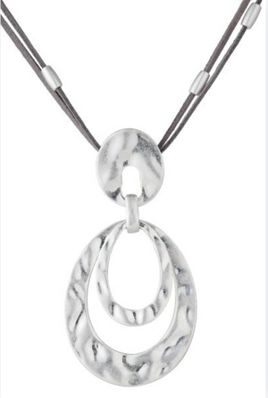 Enhance Accessories Desiree Necklace in Silver