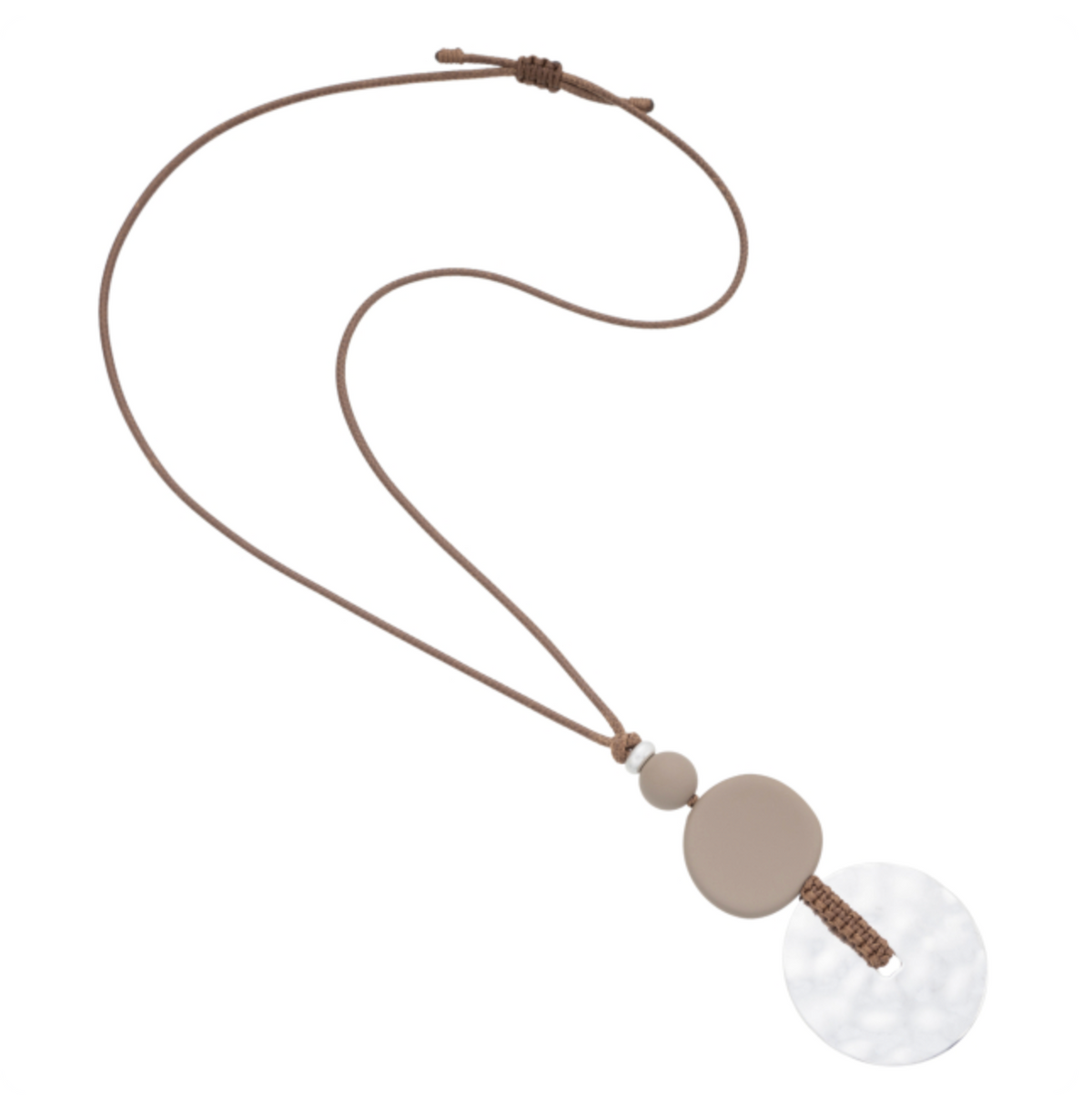 Blue Scarab Zen Necklace with Drop Stone