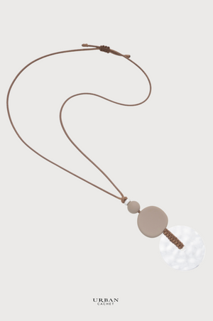 Blue Scarab Zen Necklace with Drop Stone