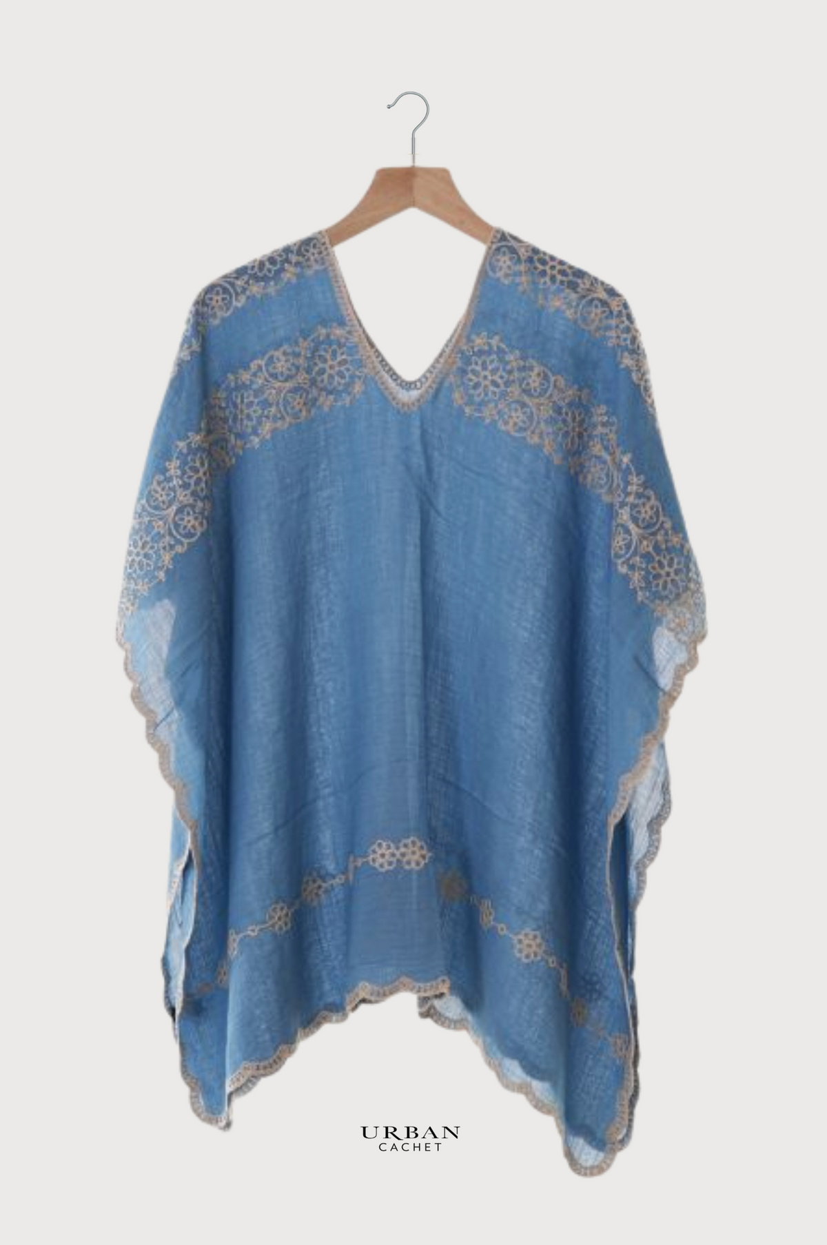 Enhance Accessories Cassie Coverup Motif in Blue