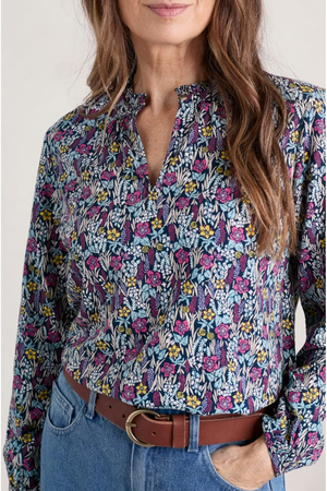 Seasalt Cornwall Sea Flow Top in Floral Moor Maritime