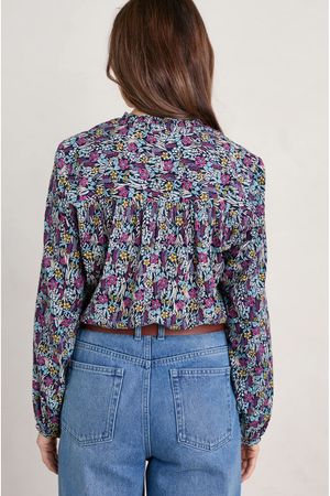 Seasalt Cornwall Sea Flow Top in Floral Moor Maritime