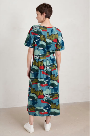 Seasalt Cornwall Brouse Dress Regular in Painted Marsh Maritime