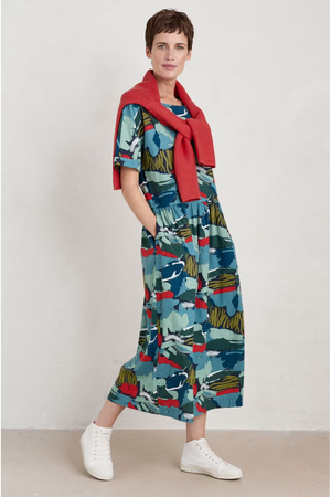 Seasalt Cornwall Brouse Dress Regular in Painted Marsh Maritime