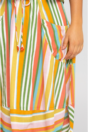 Boom Shankar Guru Skirt in Ailana Stripe