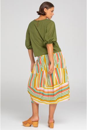 Boom Shankar Guru Skirt in Ailana Stripe