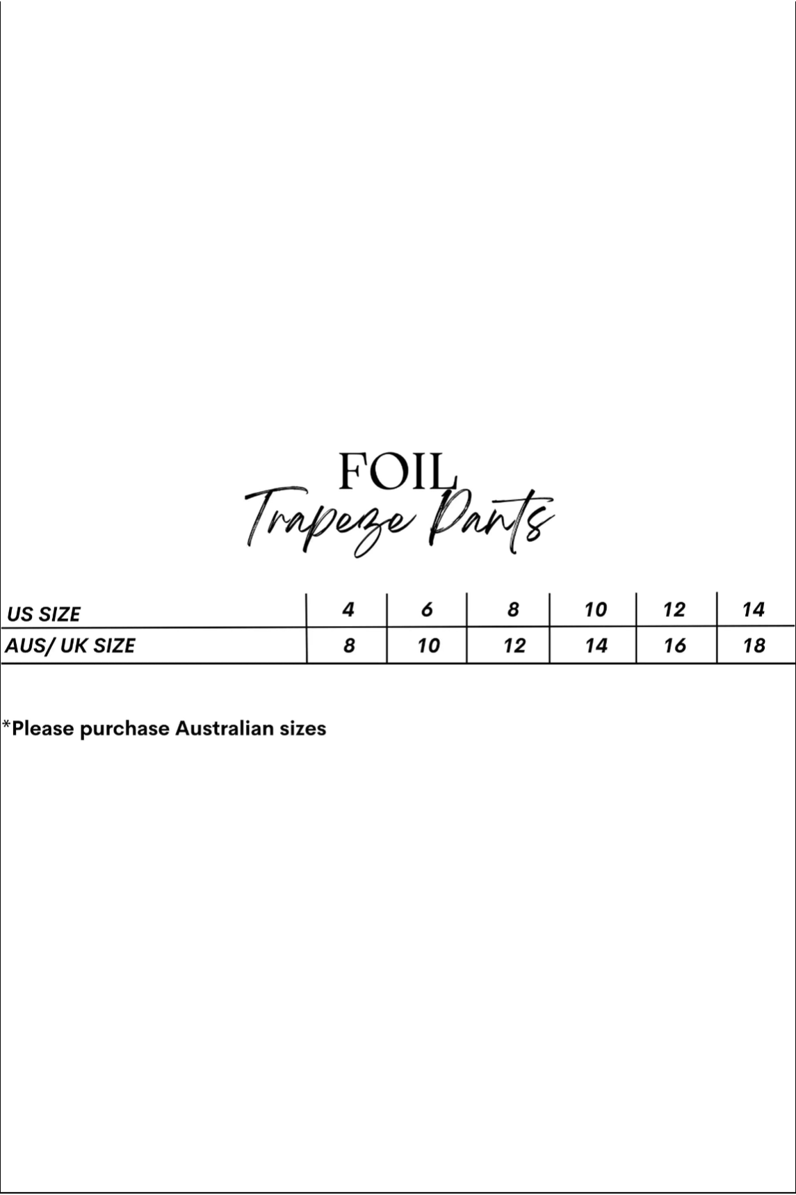Fracap size chart online