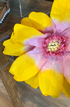 NiBBANAH Dancing Paper Flower in Lemon Yellow