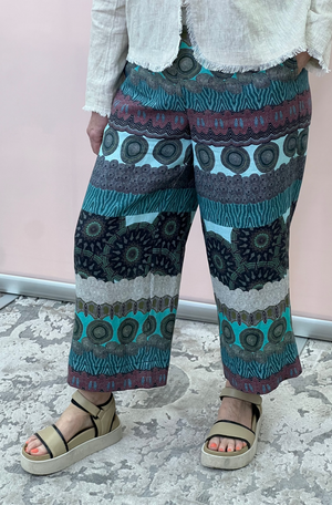 Foil It's Only Natural Pant in Marina Print