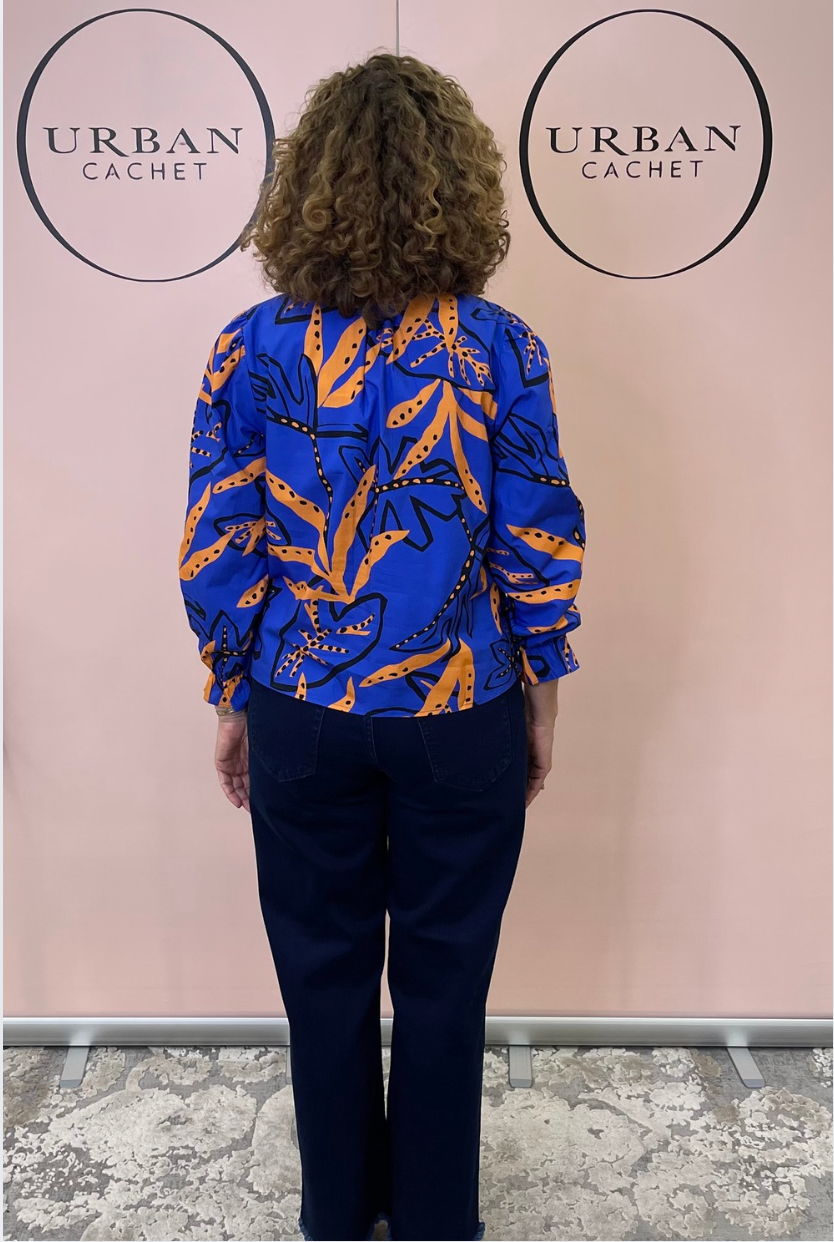 Maude Vivante Ashley Blouse in Royal Fern