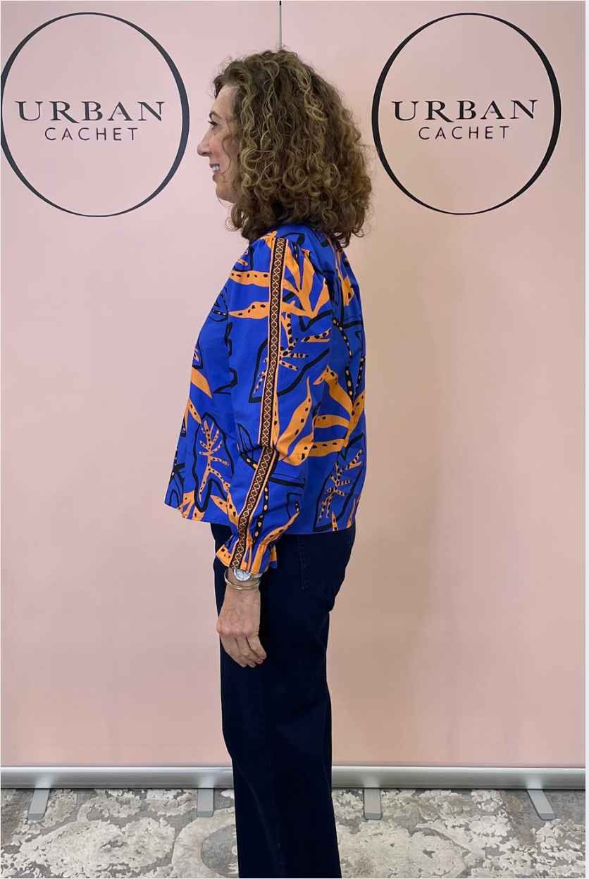 Maude Vivante Ashley Blouse in Royal Fern