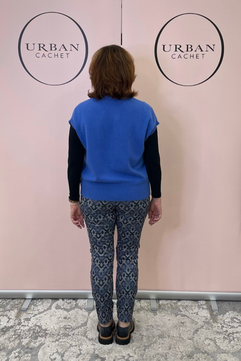 Mansted Denmark Harriet Yak Blend Vest in Sky