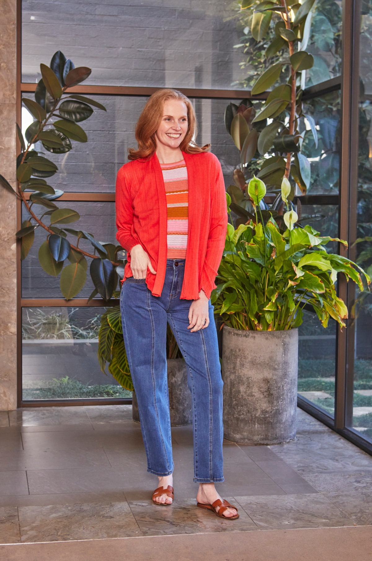 New London Jean Holborn Wide Leg Full Length Jean in Denim