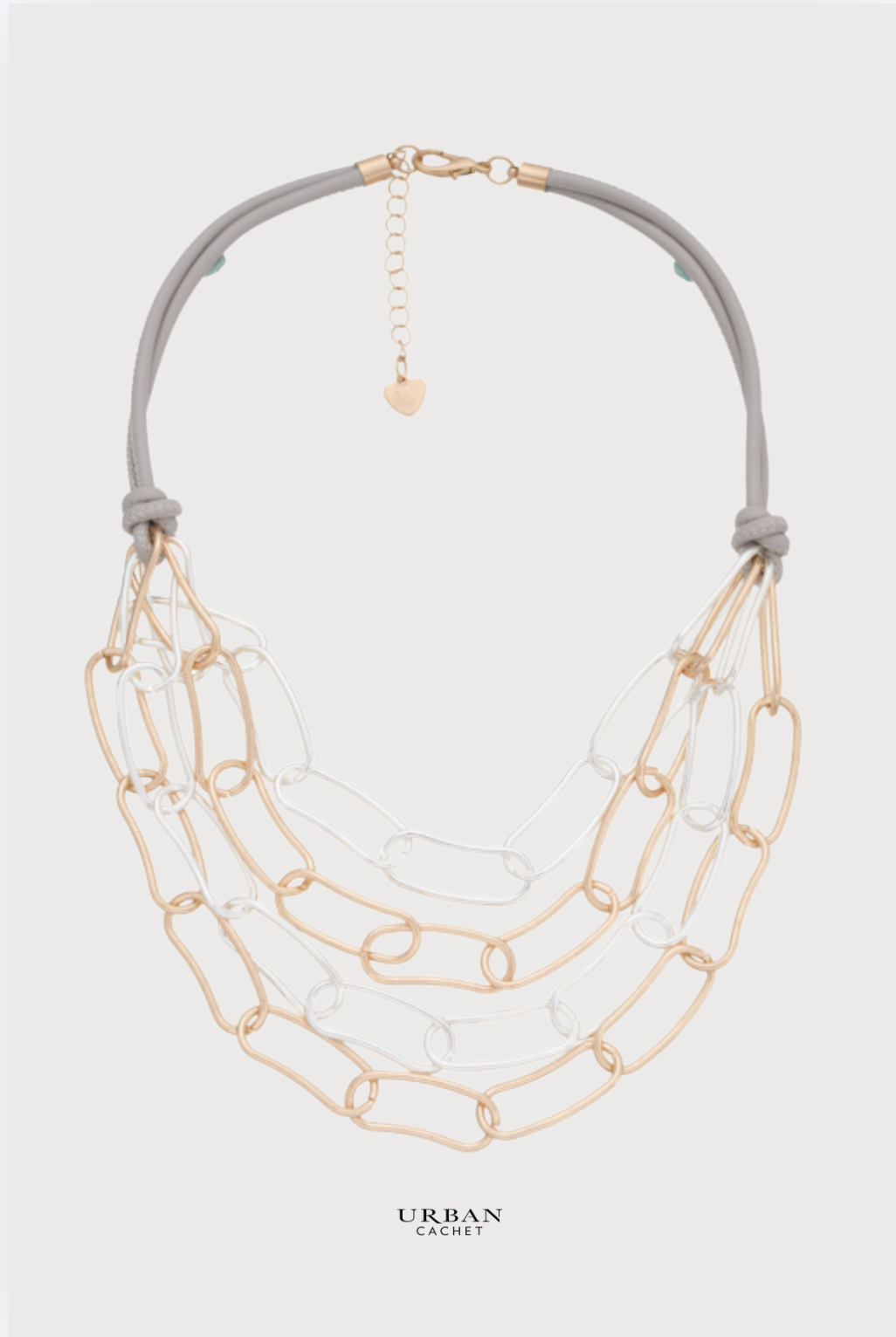 Blue Scarab Zen Necklace with Silver/gold links