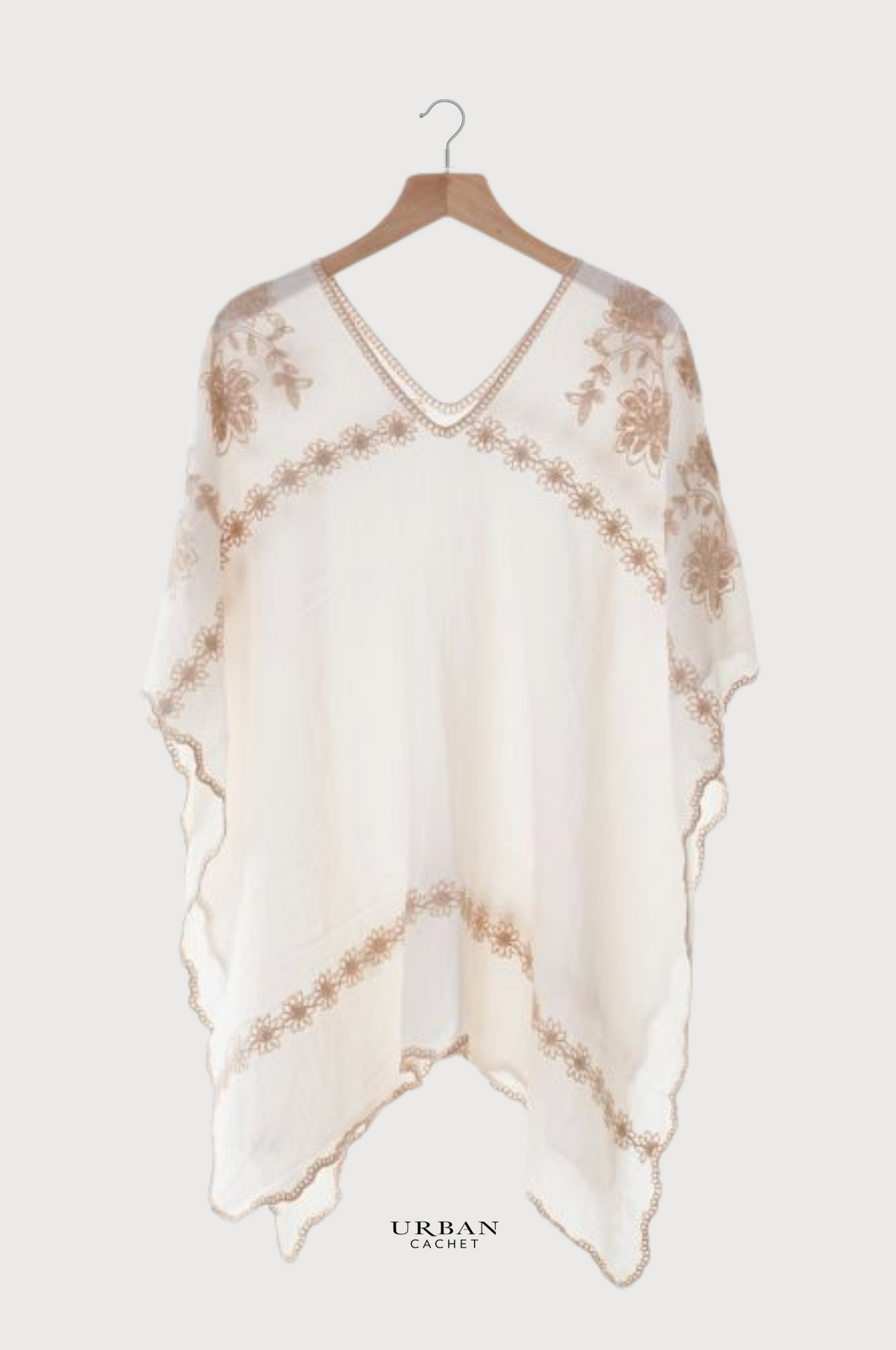 Enhance Accessories Cassie Coverup Motif in Cream