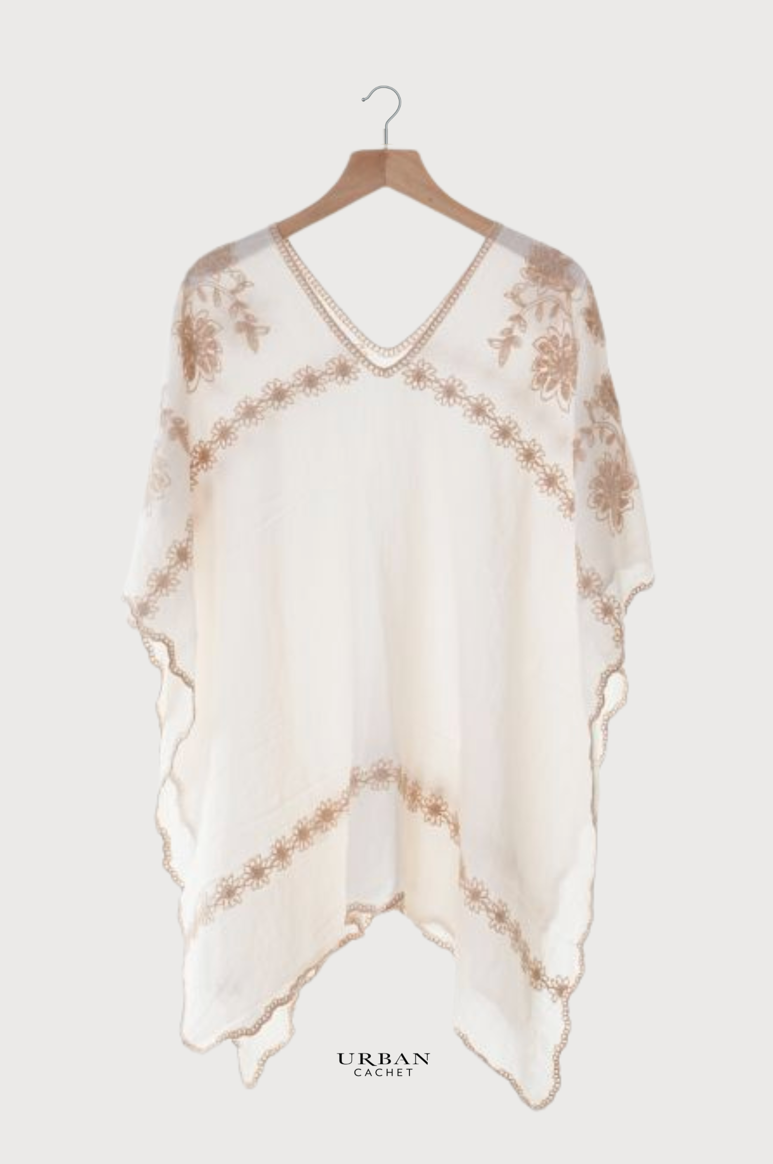 Enhance Accessories Cassie Coverup Motif in Cream