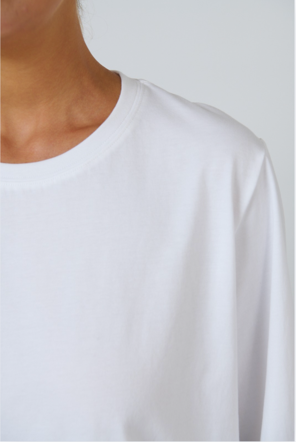 Naturals by O & J Cotton Tee Top in White