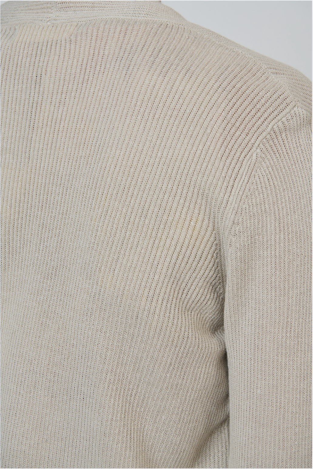 Naturals by O & J Ribbed Knit Cardigan in Sand