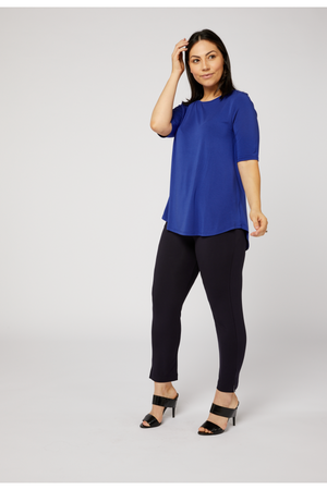 Tani Elbow sleeve swing top in plain colours