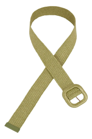 King Louie Raffia Belt in Green