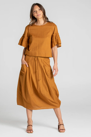 Boom Shankar Guru Skirt Basic in Mustard