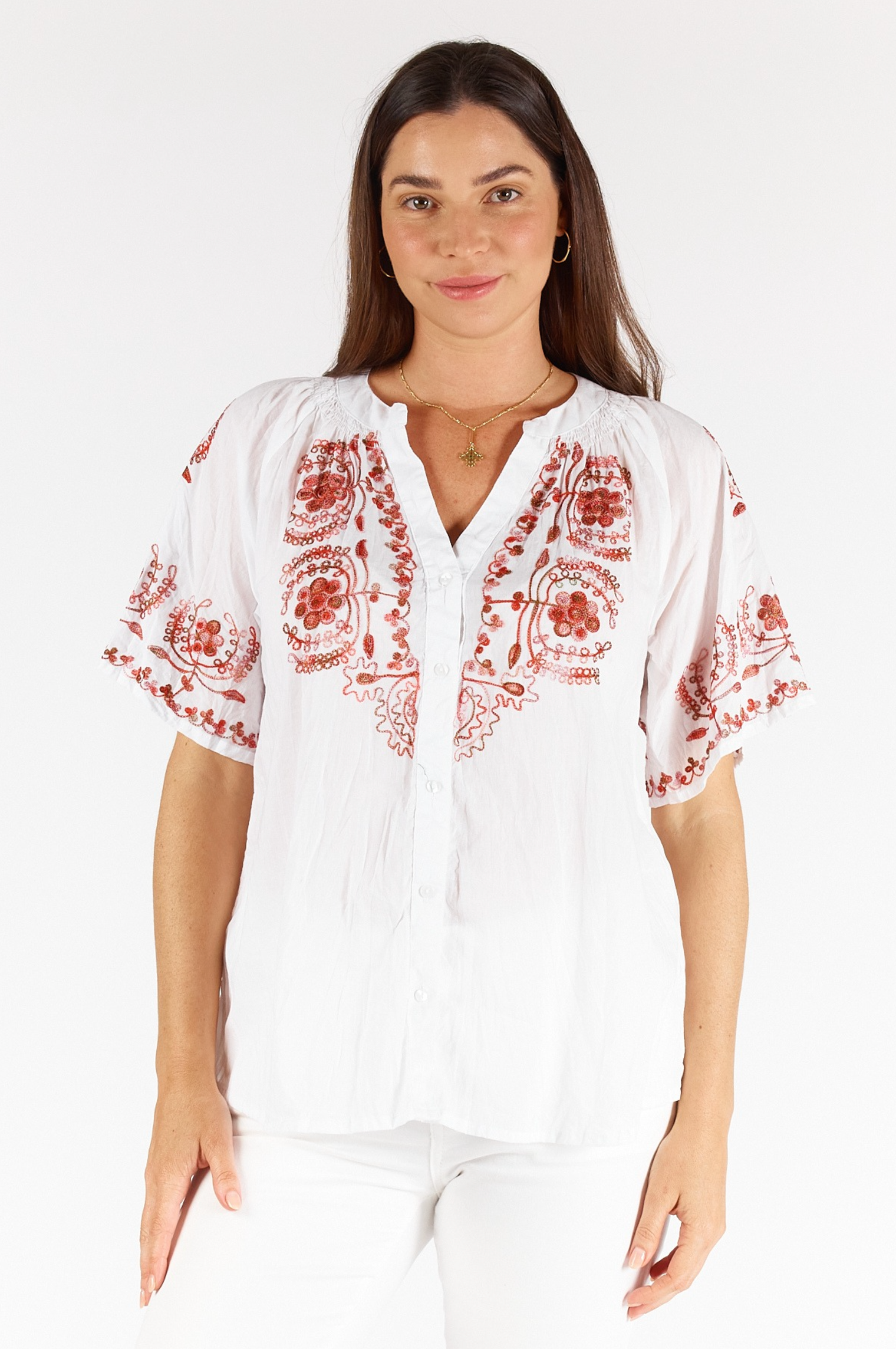 Lula Soul Tobago Top in White