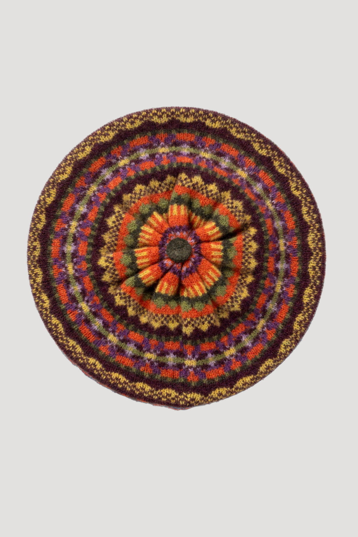 Eribe Knitwear Alloa Beret in Copper-Land