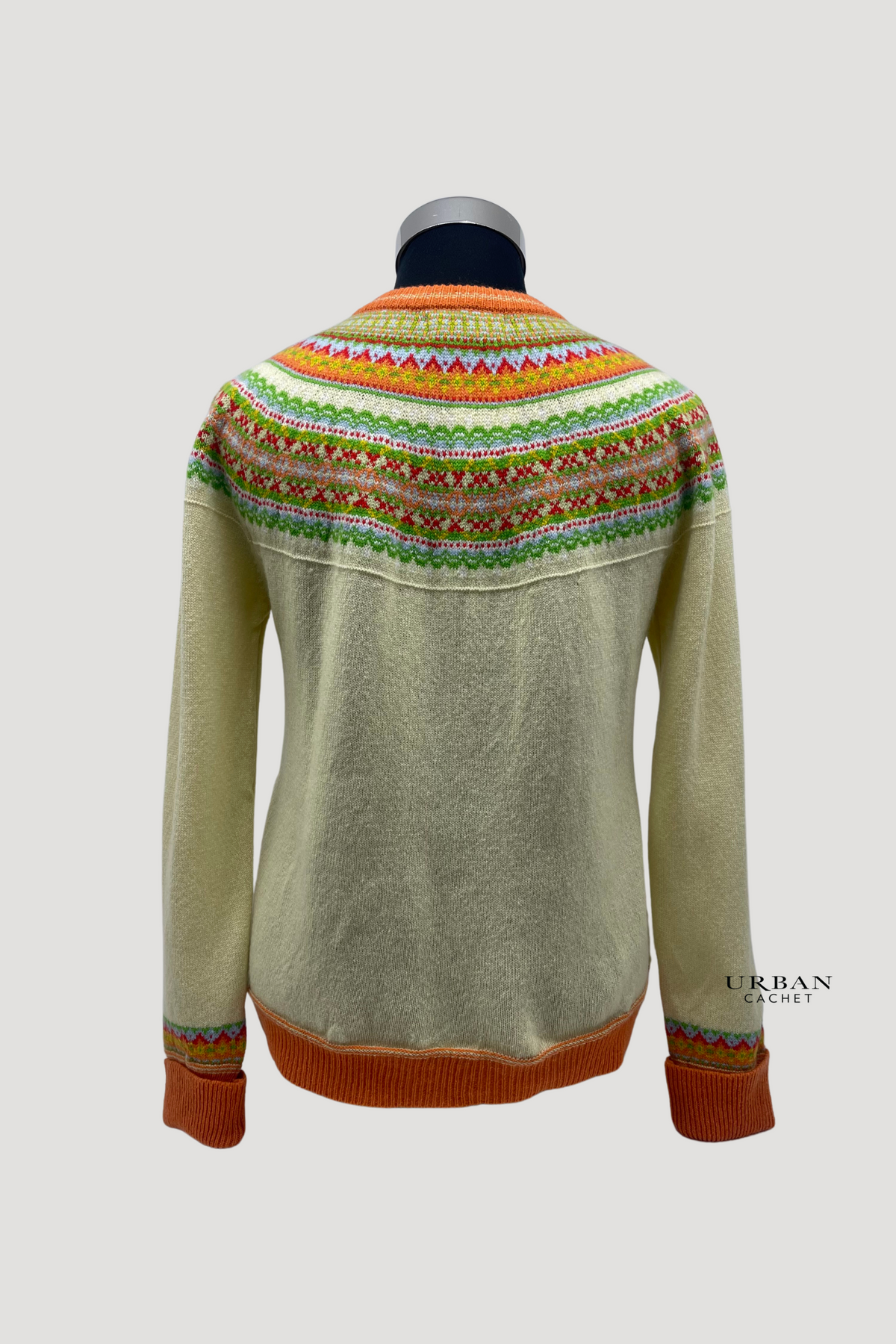 Eribe Knitwear Alpine Short Cardigan in Limoncello