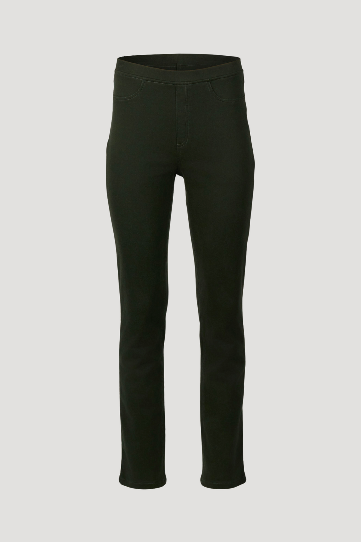 Vassalli Bay Slim Leg Full Length Knit Pull On in Forest