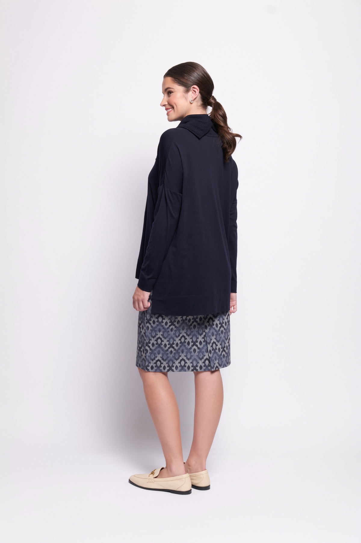 Foil Go To Printed Skirt in Fleur