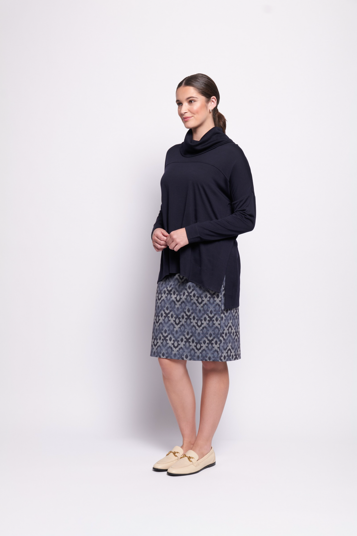 Foil Go To Printed Skirt in Fleur