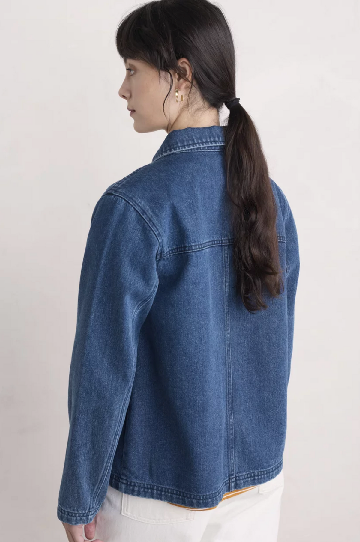 Seasalt Cornwall Reading Rocks Jacket in II Mid Wash High Twist