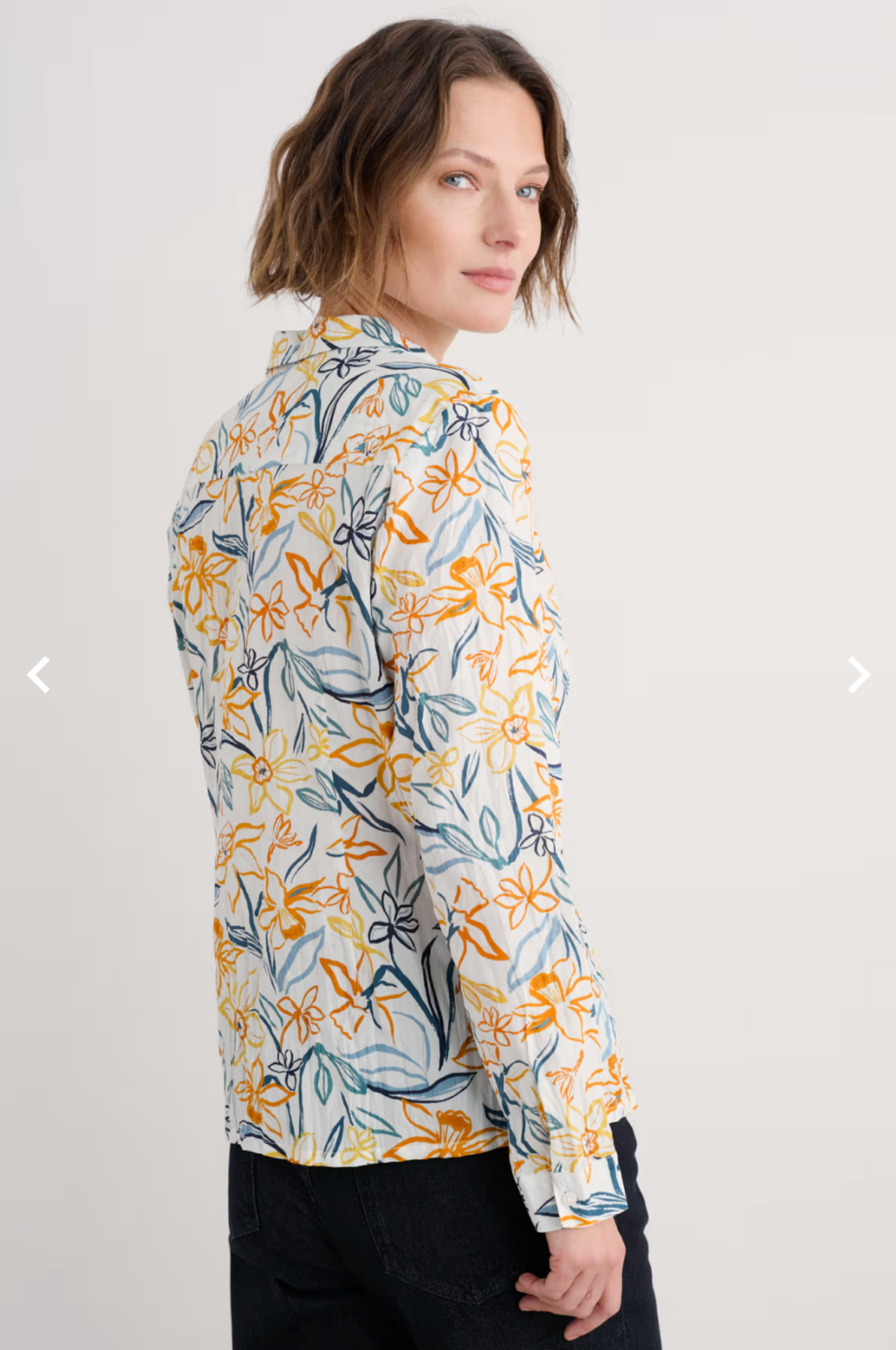 Seasalt Cornwall Larissa Shirt in Painted Daffodil Chalk