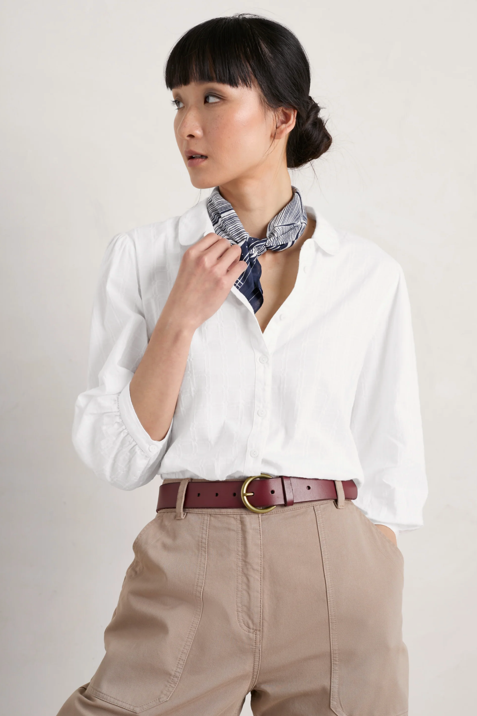 Seasalt Cornwall Hope Cottage Blouse in II Salt