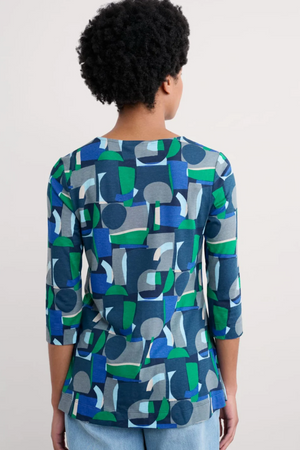 Seasalt Cornwall Drawing Book Top in Zennor Abstract Maritime