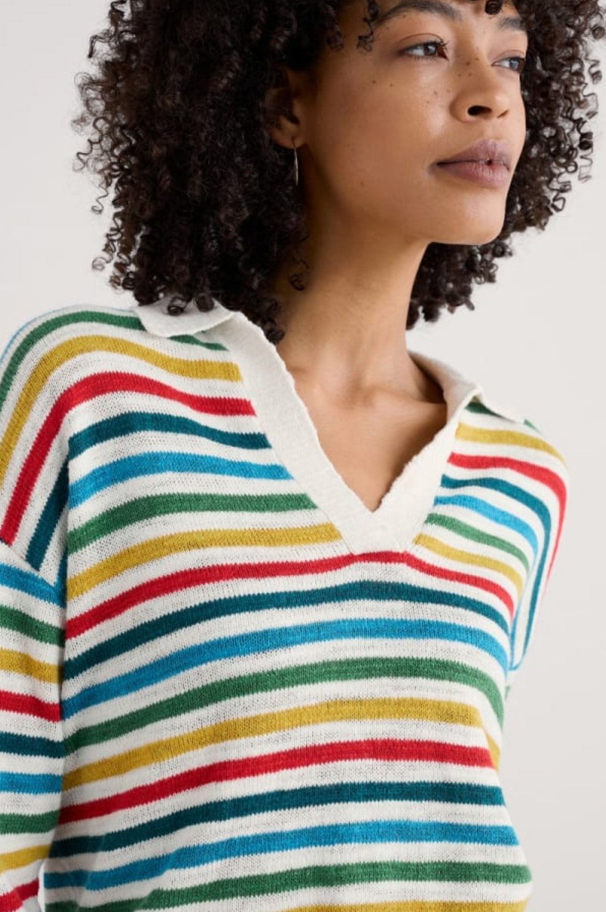 Seasalt Cornwall Gwynver Jumper In Mini Cornish Raspberry Multi