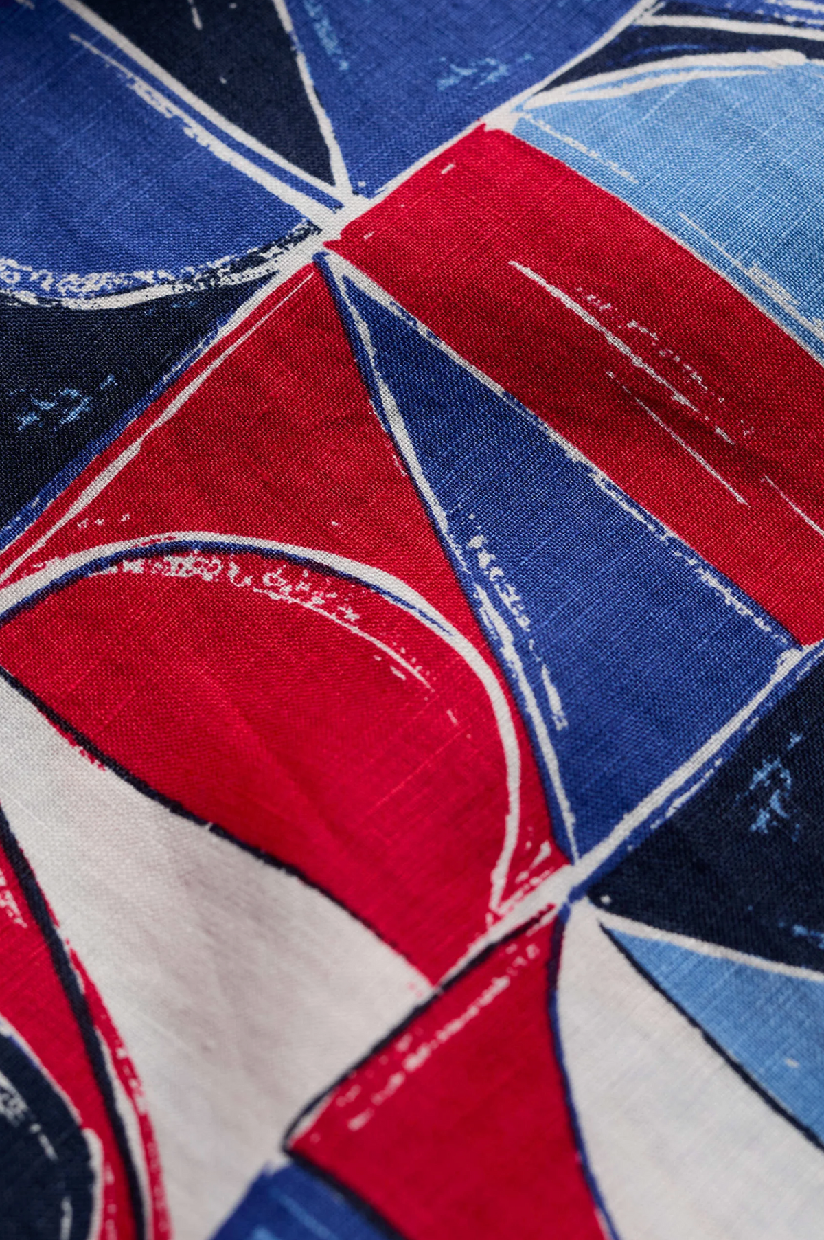 Seasalt Cornwall Peaceful Haven Culottes in Sail Geo Scarlet