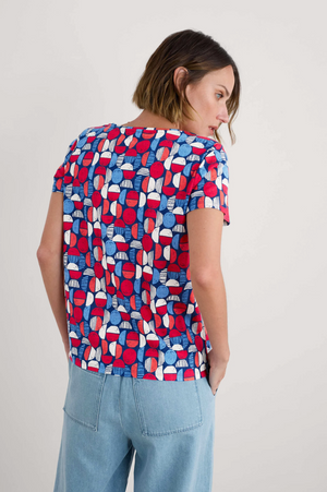 Seasalt Cornwall Appletree T-Shirt in Stacked Bouys Yacht