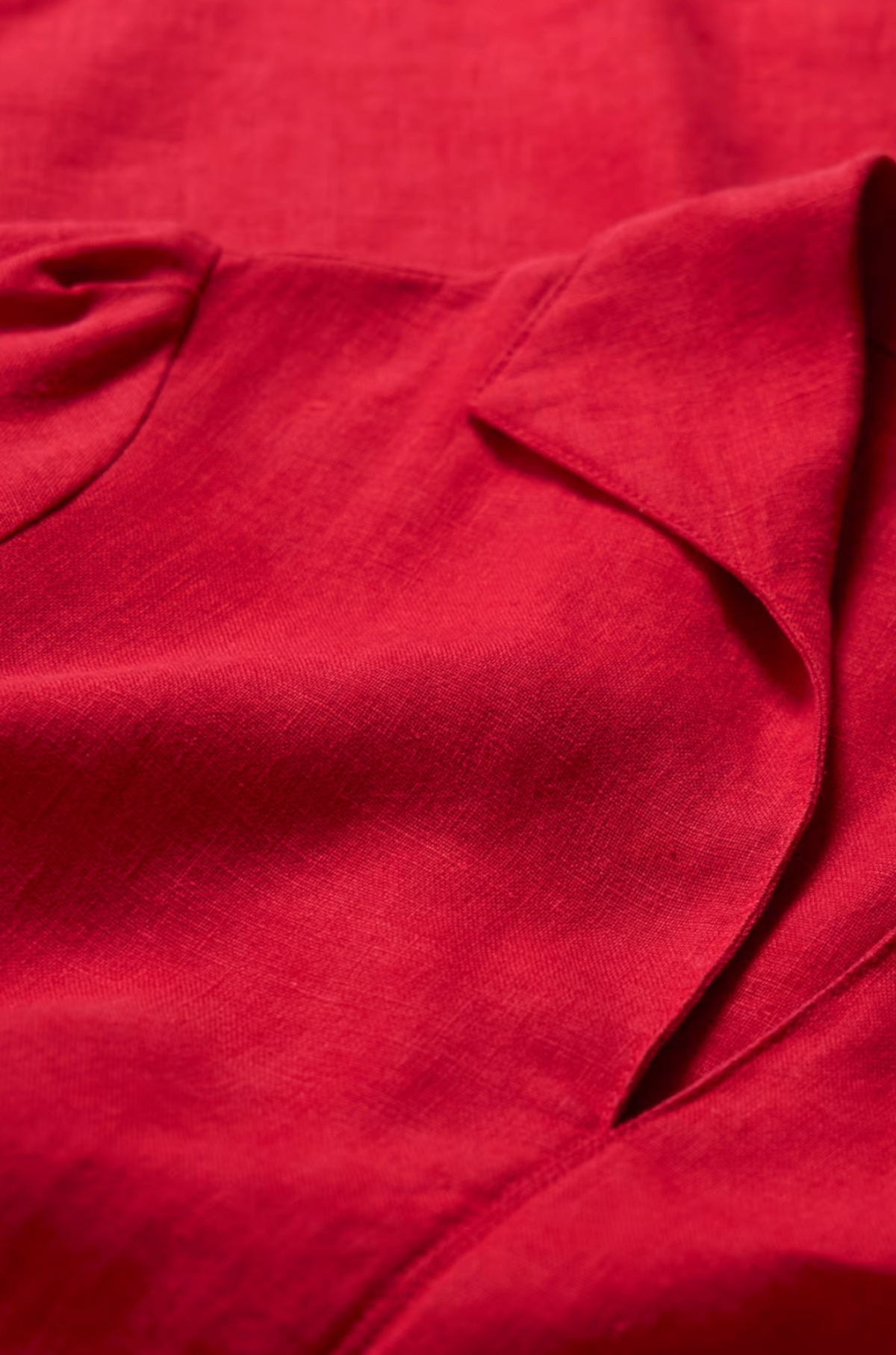 Seasalt Cornwall Fen Violet Linen Midi Dress in Scarlet