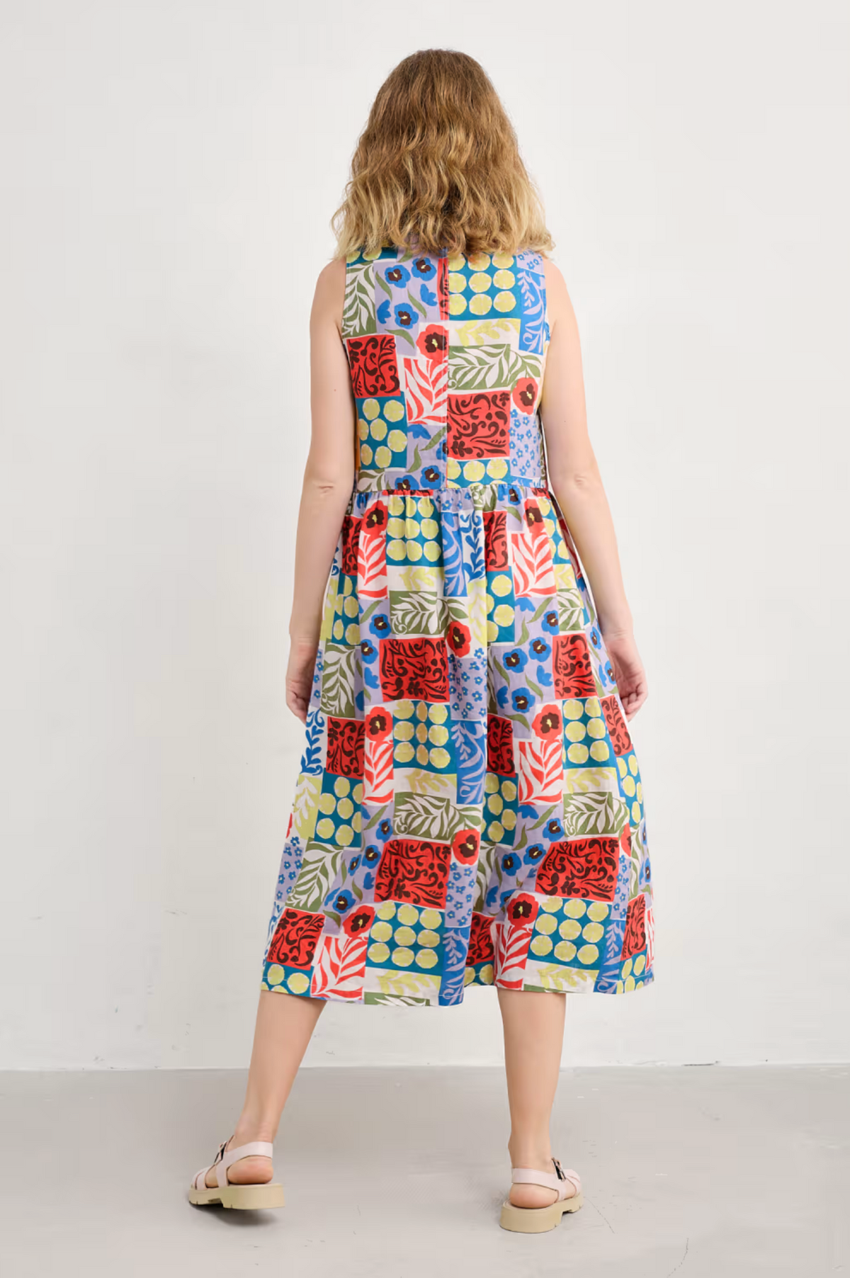 Seasalt Cornwall Lowland Heather Dress in Headland Patchwork Mix