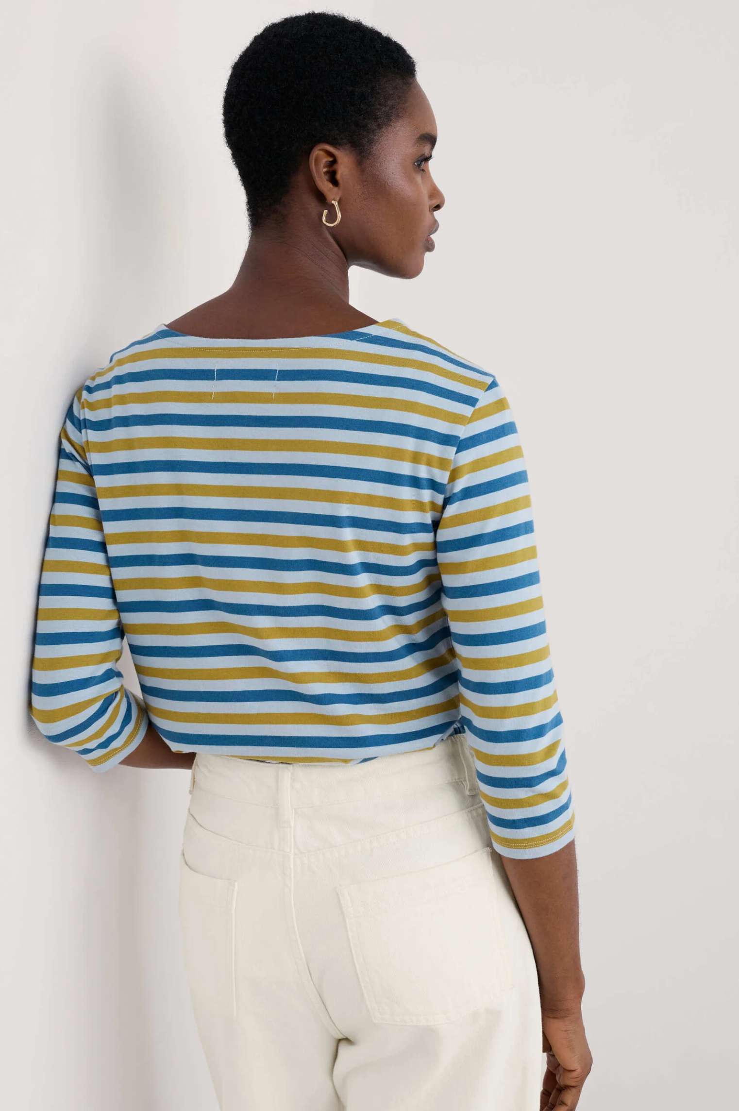 Seasalt Cornwall Sailor Top in Duet Mini Cornish Pear