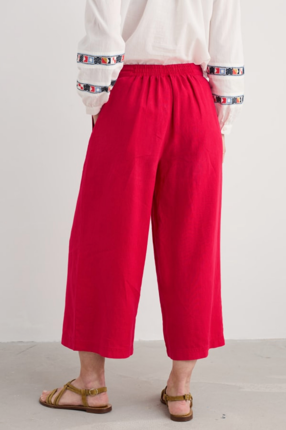 Seasalt Cornwall Merrivale Culottes in Scarlet