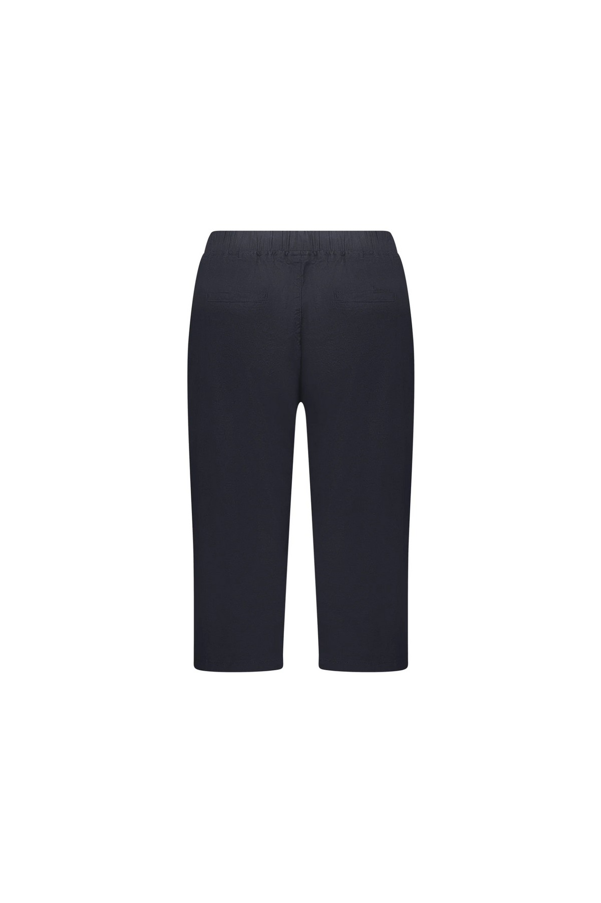 Vassalli Below Knee Skinny Leg Elastic Waist Pant in Black