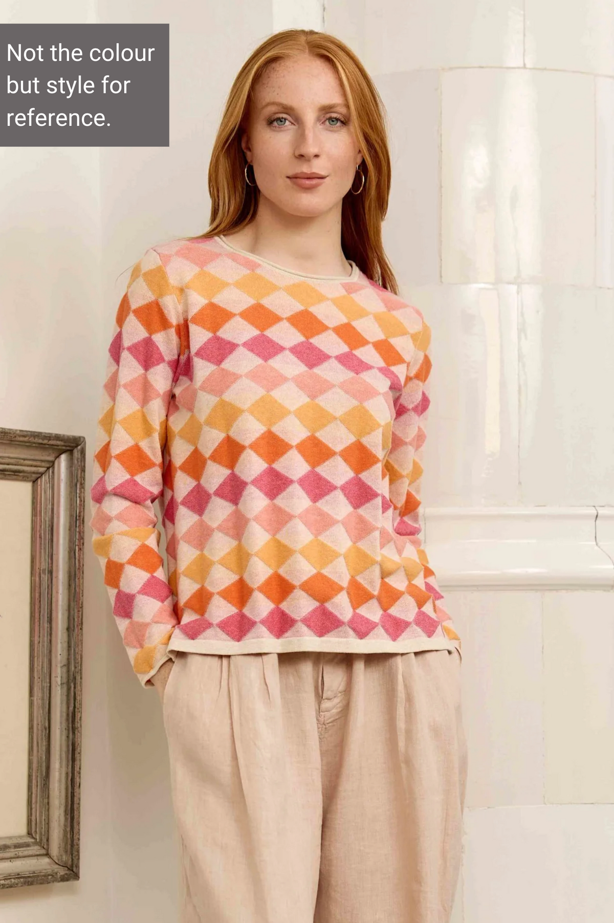 Mansted Denmark Dobbie Diamond Mini Crew in Blue